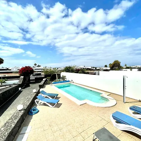 فيلة Encantadora Villa Con Piscina Privada, Wifi, A/C, Bbq, Playa Blanca *