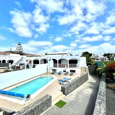 فيلة Encantadora Villa Con Piscina Privada, Wifi, A/C, Bbq, Playa Blanca